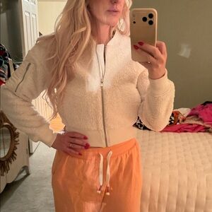 Abercrombie Sherpa fleece bomber